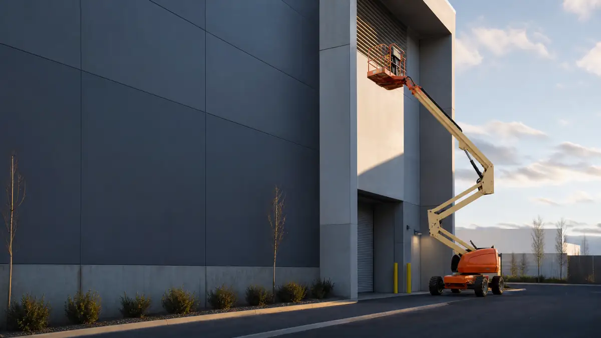 Articulating Boom Lifts jobsite access in Lexington