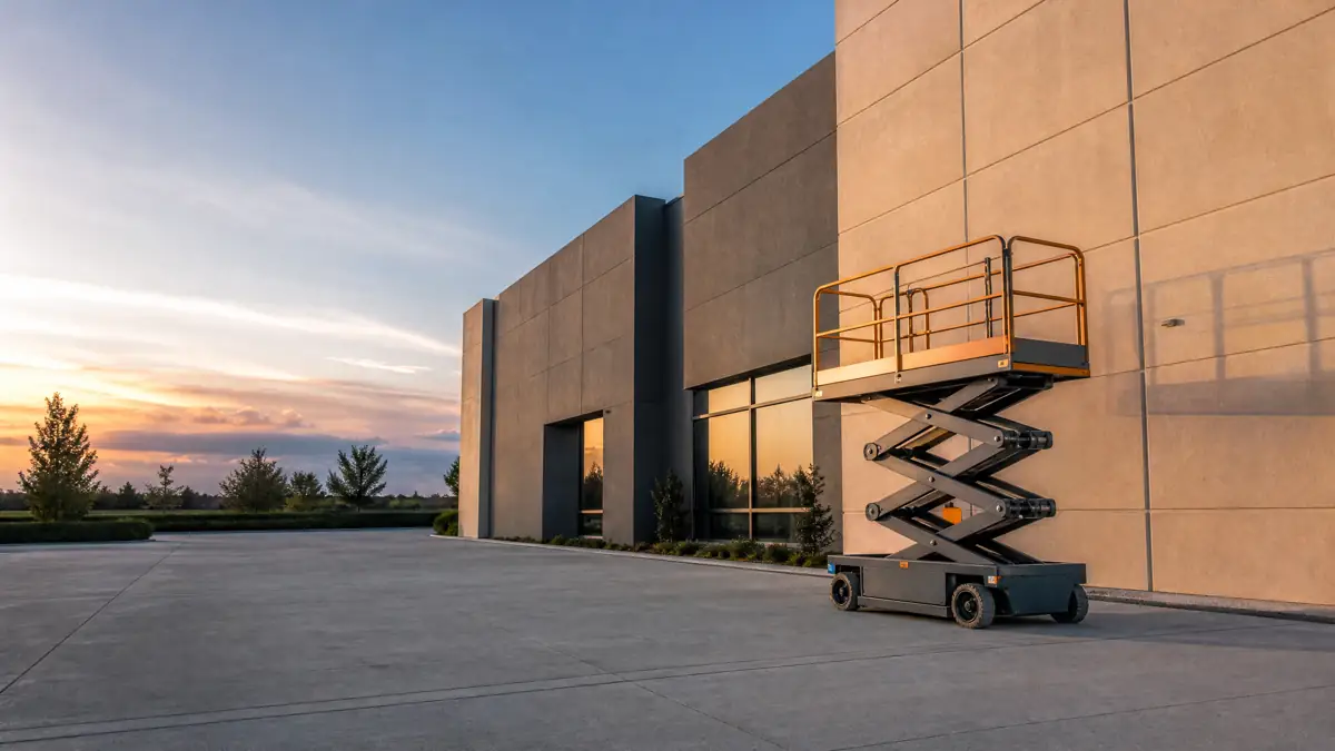 Electric Scissor Lifts jobsite access in Lexington